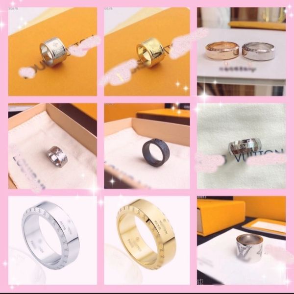 

luxury donkey ring men and women couple ring gift four-leaf flower full diamond letter ring student couple girlfriends gift tide, Silver