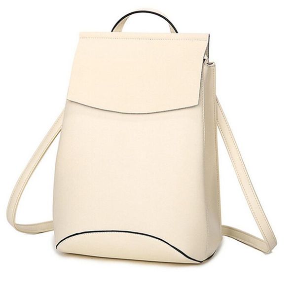 

women genuine leather bag woman bag cow leather real backpacks solid girl students school women casual style wh8175