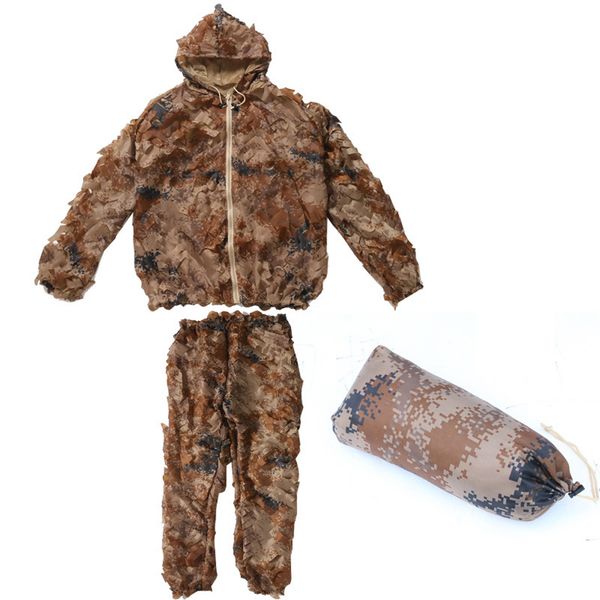 

girl boy outdoor suit shooting elastic waist gift camping training children soft forest hunting camouflage invisible portable, Camo