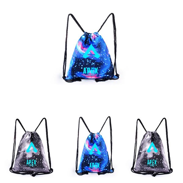 

apex legends drawstring bag student black drawstring bag gym outdoor backpack noctilucent canvas bag canvas tc190304w 50pcs