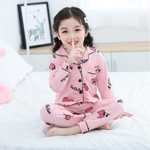 

new long sleeve boys pyjamas set children pajamas suit spring fashion printed cardigan tracksuit cotton kids full sleepwear, Blue;red