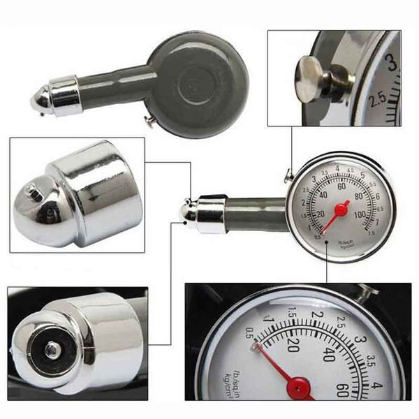 

metal car tire pressure gauge auto air pressure meter tester diagnostic tool