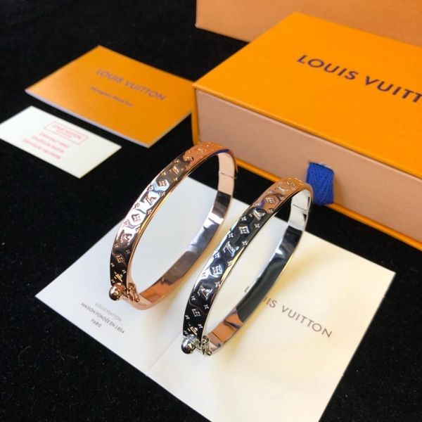

selling stainless steel brand love bracelet ladies bracelets striped ladies buckle bracelet, Black