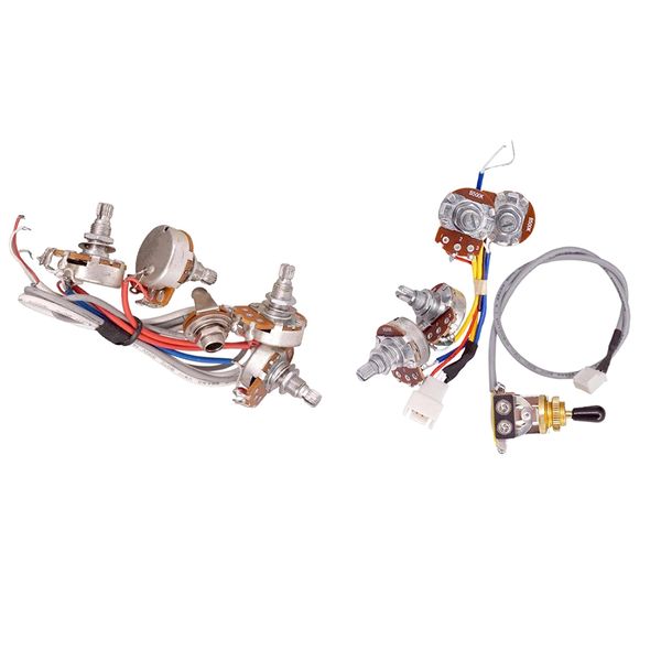 

2 sets guitar circuit wiring harness prewired kit for lp epi electric guitar
