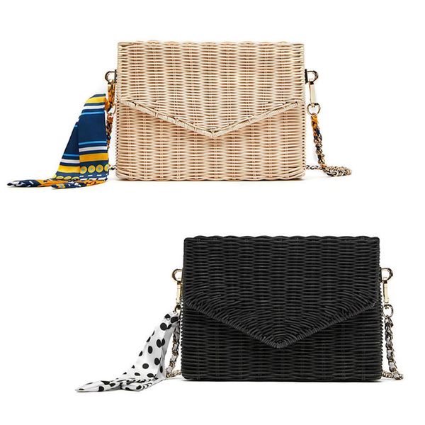 

открытый берег rattan woven пляжная сумка природные мода путешествовать sling сумка черного цвета беж crossbody сумка для женщин brand new
