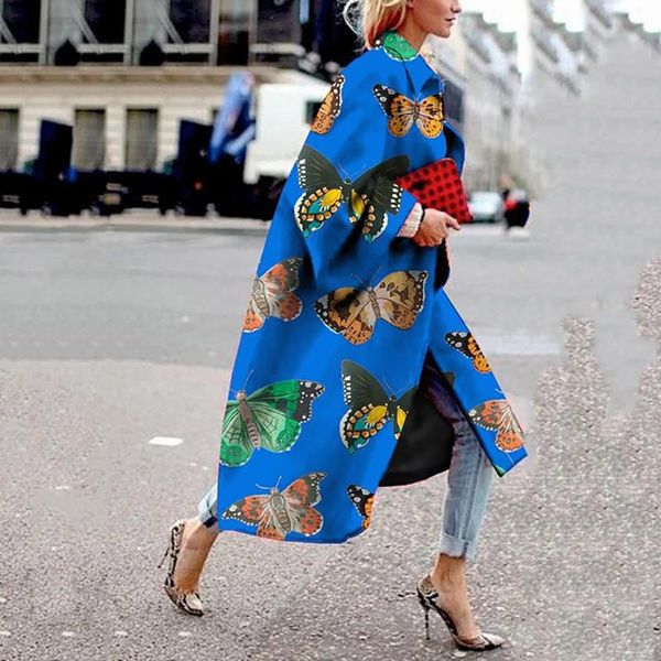 

пальто женщины зима новая мода куртка женская мода повседневная ретро печать с длинным рукавом длинное пальто повседневная верхняя одежда оп, Black;brown