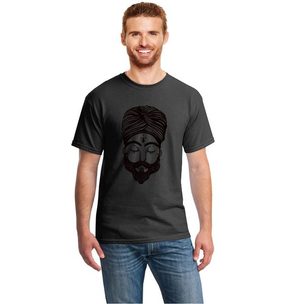 

fashion bearded man t-shirt short sleeve men women tshirt 2020 streetwear t-shirts for men natural, White;black