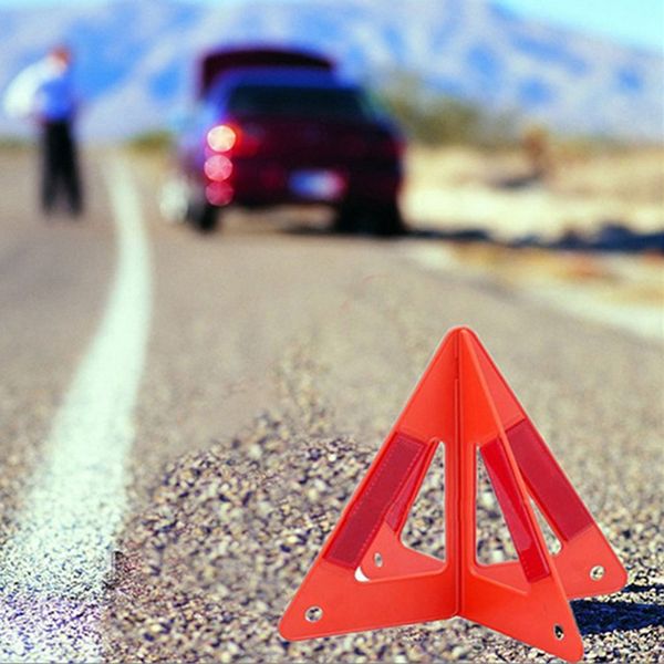 

car vehicle emergency breakdown warning sign triangle reflective road safety