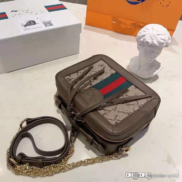 

г-жа мини рука printed коносамент из натуральной кожи сумки плеча сумки 2020 новый женский пакет коробки сумка высокого качества упаковки