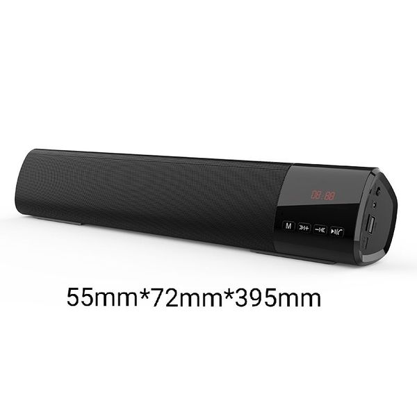 

b28s home tv pc bluetooth soundbar speaker portable wireless subwoofer 3d surround speakers hifi support fm radio clock tf usb speakers