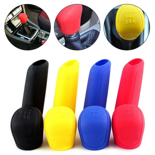 

2pcs car stalls silicone grips handbrake cover car pendant stalls cover for accessories