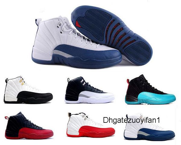 

new 12 j12 basketball shoes women men taxi playoffs gamma blue grey sports new 12 xii shoes