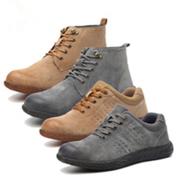 

dewbreathable safety shoes anti-smashing and anti-piercing safety shoes labor oil-resistant and anti, Black