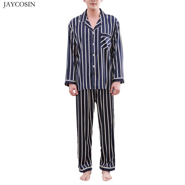 

jaycosin вскользь mens stain silk пижама set мужчины пижама шелк пижамы мужчины sexy modern style soft cozy сатин nightgown лето, Black;brown