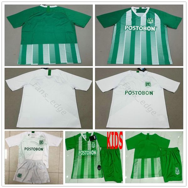 

2019 2020 atletico nacional medellin soccer jersey moreno torres renteria customize 18 19 home green away white kids football shirt, Black;yellow