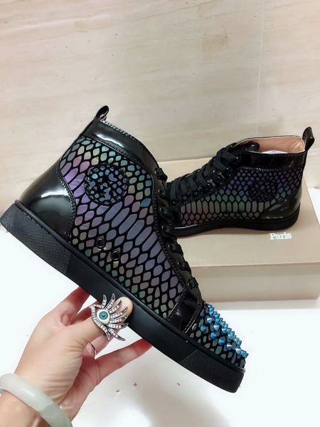

mens designer shoes for men women designer red bottom shoes women luxury shoes mens loafers casual luxury genuine leather 22 t01, Black