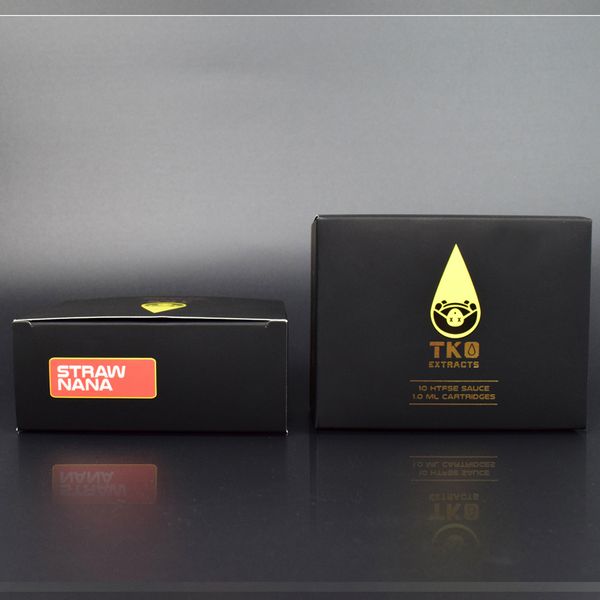 

экстракты ТКО матовый черный 1 мл жидкостью Vape картридж трубки восковыми пробка с черный ящик упаковки 510 резьба керамический картридж жидкостью Vape катушки