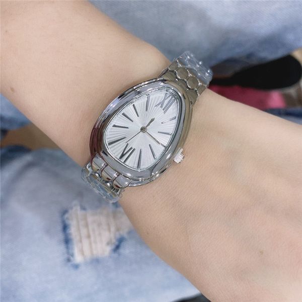 

роскошные розовое золото/золото / серебро змея часы ретро Римская шкала Кристалл