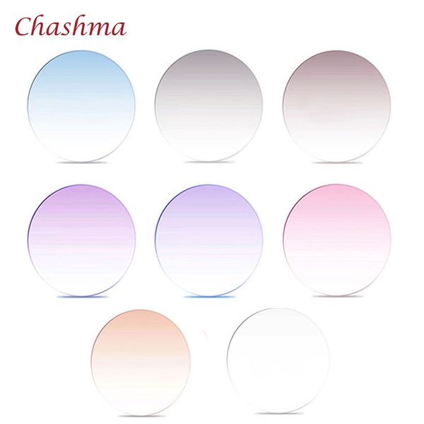 

chashma brand quality 1.61 index mr-8 lenses tint prescription myopia and reading recipe color lenses anti resistance glass, Silver