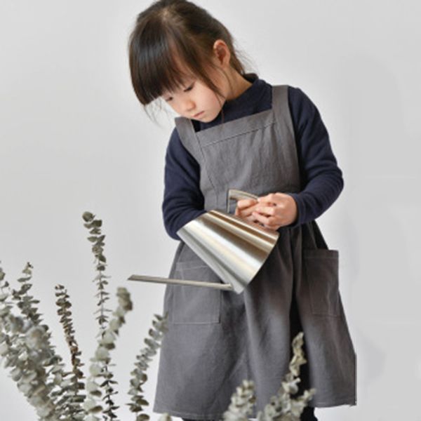 

1x cotton kids children kitchen baking painting apron baby art cooking bib apron