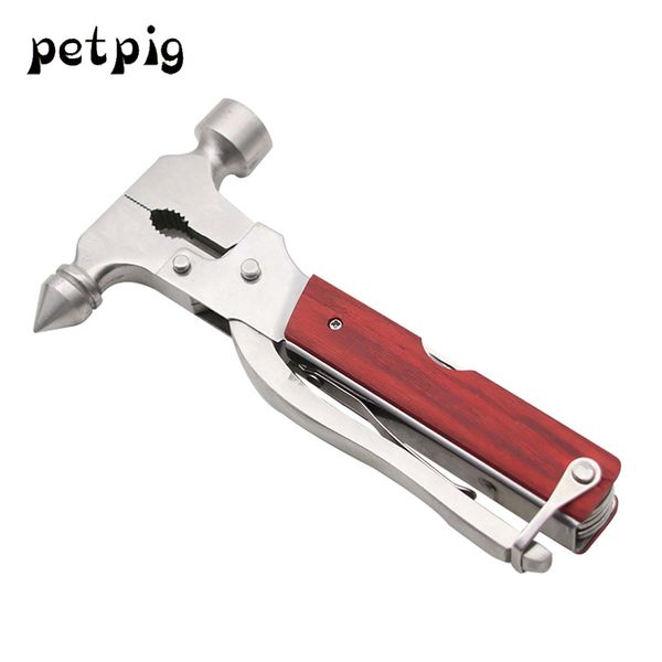 

petpig outdoor car multifunctional emergency life hammer camping tool wire cutter hammer car goods and tools screwdriver set