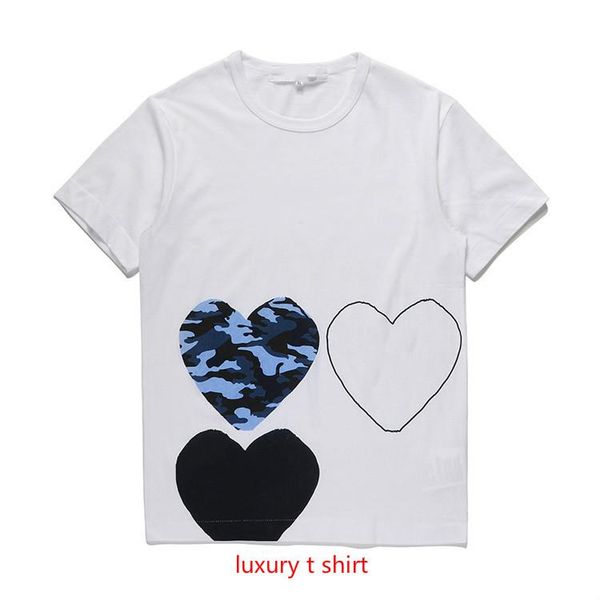 

womens designer t shirts 2020 summer casual couple shirts short sleeve tees fashion heart print funny tee wdy2004154, White