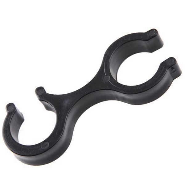 

portable trekking pole walking stick 8 shaped clip clamp accessories black