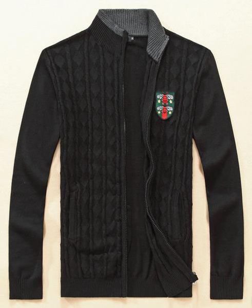 

trends mens designer the new fashion wild man pure cotton sweater casually comfort boutique men quality sweater, White;black