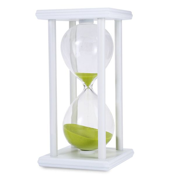 

30/60 mins hourglass sand timer for kitchen school modern wooden hour glass sandglass sand clock home decoration gift