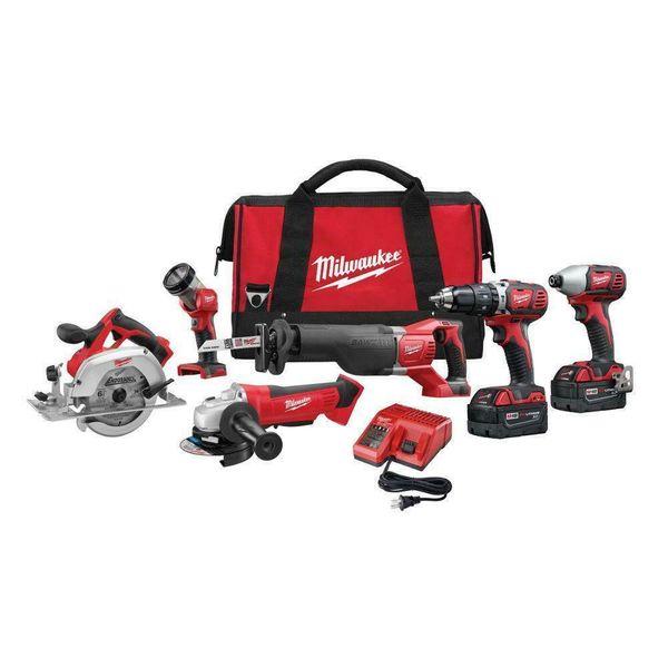 

Milwaukee 18 v lithium ion cordle combo kit 6 power tool et batterie charger