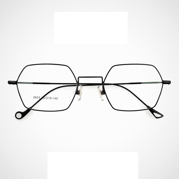 

polygon women men glasses frames clear lens optical eyewear frames myopia prescription eyeglasses ultralight fashion spectacles, Black
