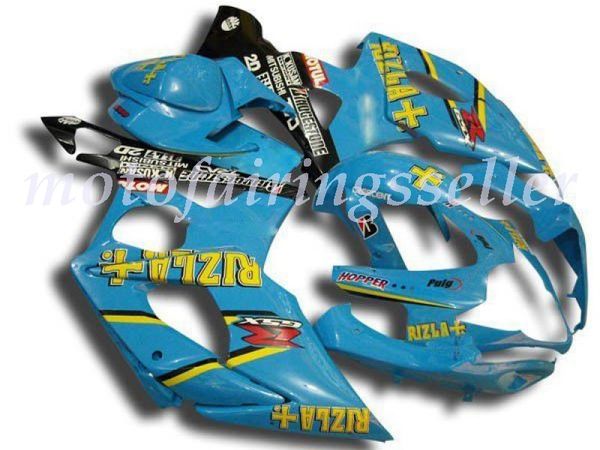 

new abs plastic fairings kit fit for suzuki gsxr1000 2005 2006 gsxr1000 05 06 injection mold light blue black yellow