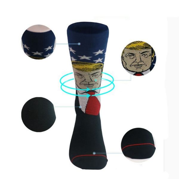 

mrwonder 2018 1 pair president crew socks, Black