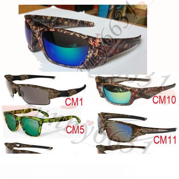 

10pcs summer men sports camouflage sunglasses camouflage protective glasses women mossyoak realtr sunglasses cycling glasses 13 style, White;black