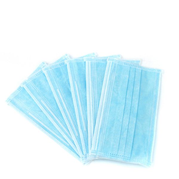 

in stock 50 pcs anti dust face mouth non woven disposable anti-dust earloops masks