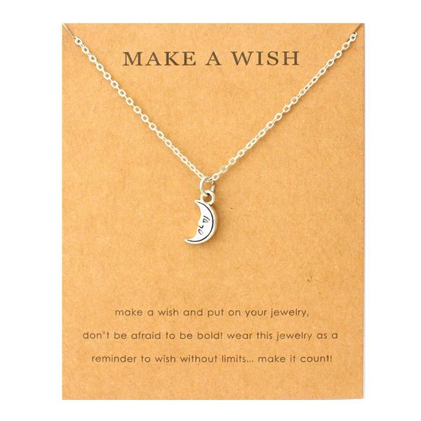 

moon star acorn pine cones pendants necklaces star pentagram ice skates wings charms women men fashion trendy jewelry, Silver
