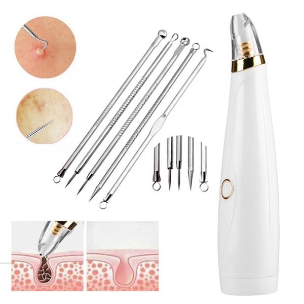 

skin vacuum portable pore cleanser set electric remove blackheads pimples skin beauty massage instrument acne remover
