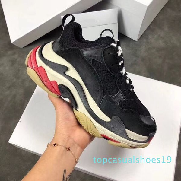 

2019 orange 17fw tripe s walk skateboarding shoe momens comfort smart shoes mens dake old sports athletic walking chaussures sneakers t19, Black