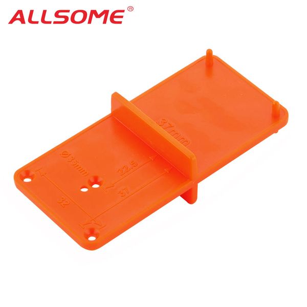 

allsome 35mm 40mm hinge hole drilling guide locator hole opener template door cabinets diy tool for woodworking tool ht2551