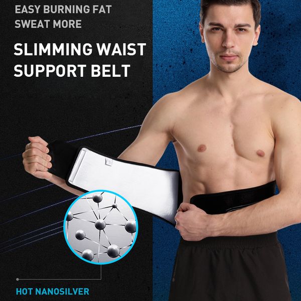 

waist support chiwang trimmer belt lumbar back gym fitness weightlifting adjustable abdominal elastic trainer, Black;gray