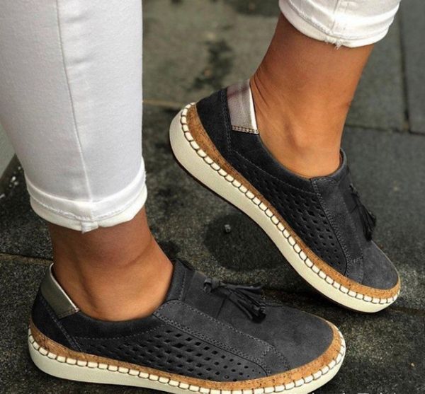 

women designer espadrilles shoes new flat-soled mesh plate-forme loafers shoes fashion breathable platform trainers slip-on shoe, Black
