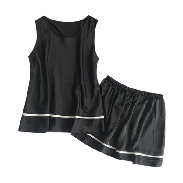 

womens sleeveless sleepwear shorts pajama set pyjamas women sleepwear gecelik nuisette night dress for lady new, Blue;gray