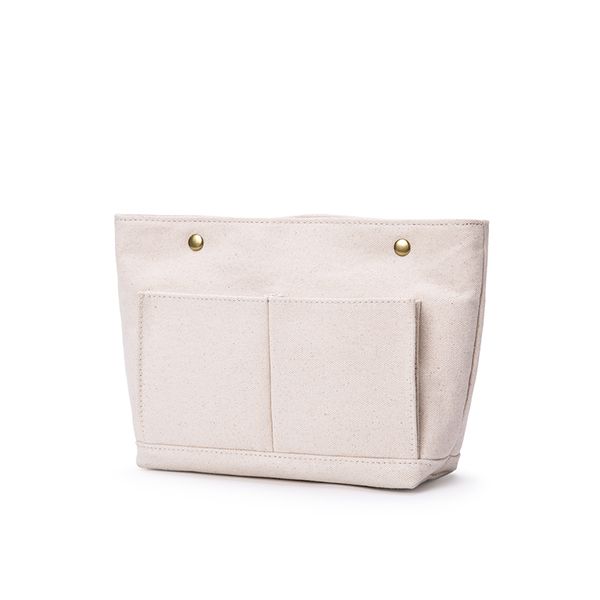 

eco cotton canvas insert handbag purse organizer bag in bag