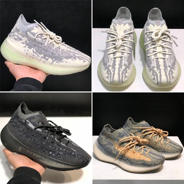

with box 2020 new fashion 380 v3 mist alien black kanye west men women men women running shoes outdoor sport sneaker