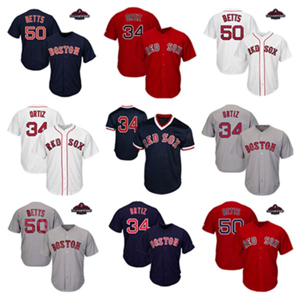 

mens womens youth david ortiz jerseys mookie betts kids womans stitched retro baseball jerseys, Blue;black