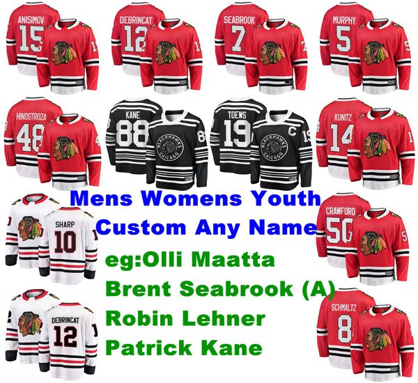 

chicago blackhawks jerseys olli maatta jersey brent seabrook jonathan toews patrick kane robin lehner ice hockey jerseys customize stitched, Black;red