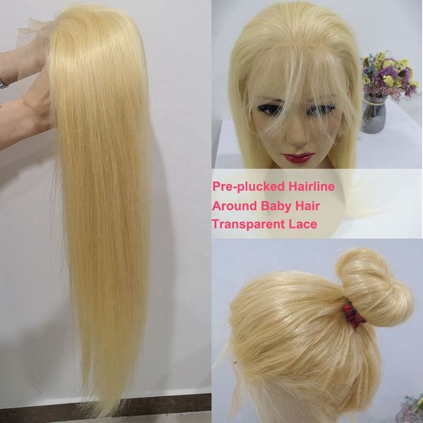 613 Blonde Lace Frontal Wig 8 To 26 100 Raw Unprocessed Virgin