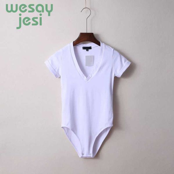 

women 2019 v neck bodysuit women summer jumpsuits short body suit women's shorts playsuit rompers body for, Black;white