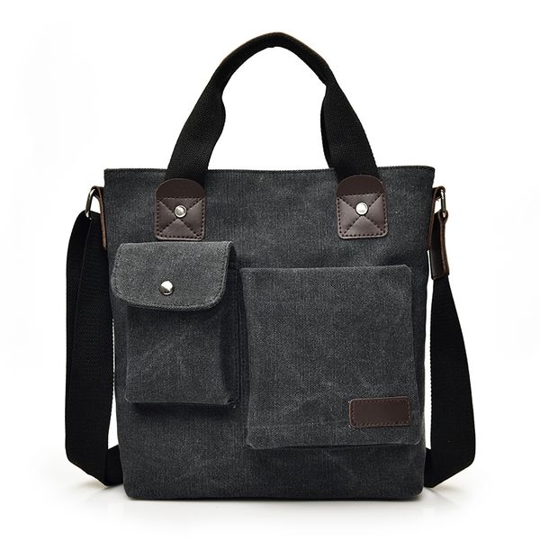 

2018 business canvas handbags fashion men's briefcase vintage single shoulder bags shoulder bags handbags for men