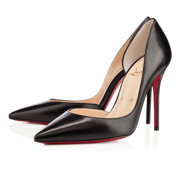 

classic christians women red bottom pumps high heels peep toe stiletto dress shoes platform patent leather matte color08cm 10cm, Black